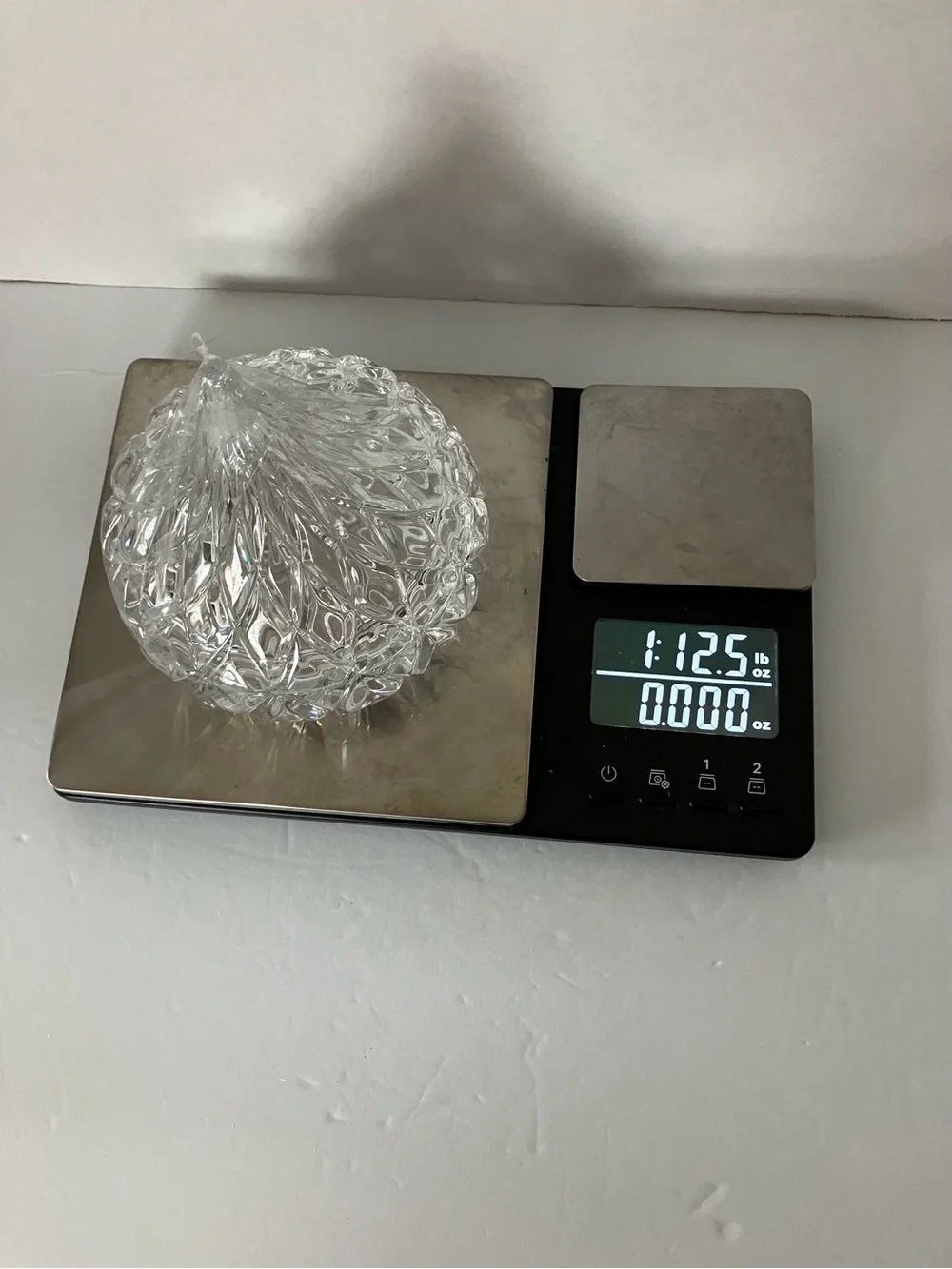Clear Crystal Glass Lidded Candy Dish - Elegant Serveware